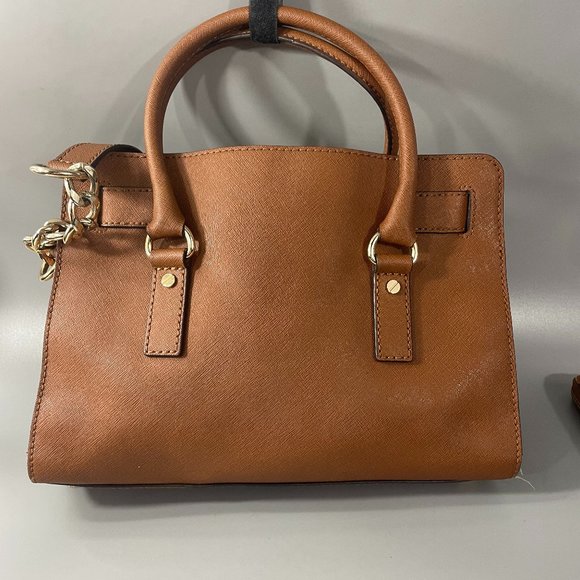Michael Kors Hamilton Camel Brown Leather Shoulder Bag w/ A Long Wallet - Picture 4 of 15